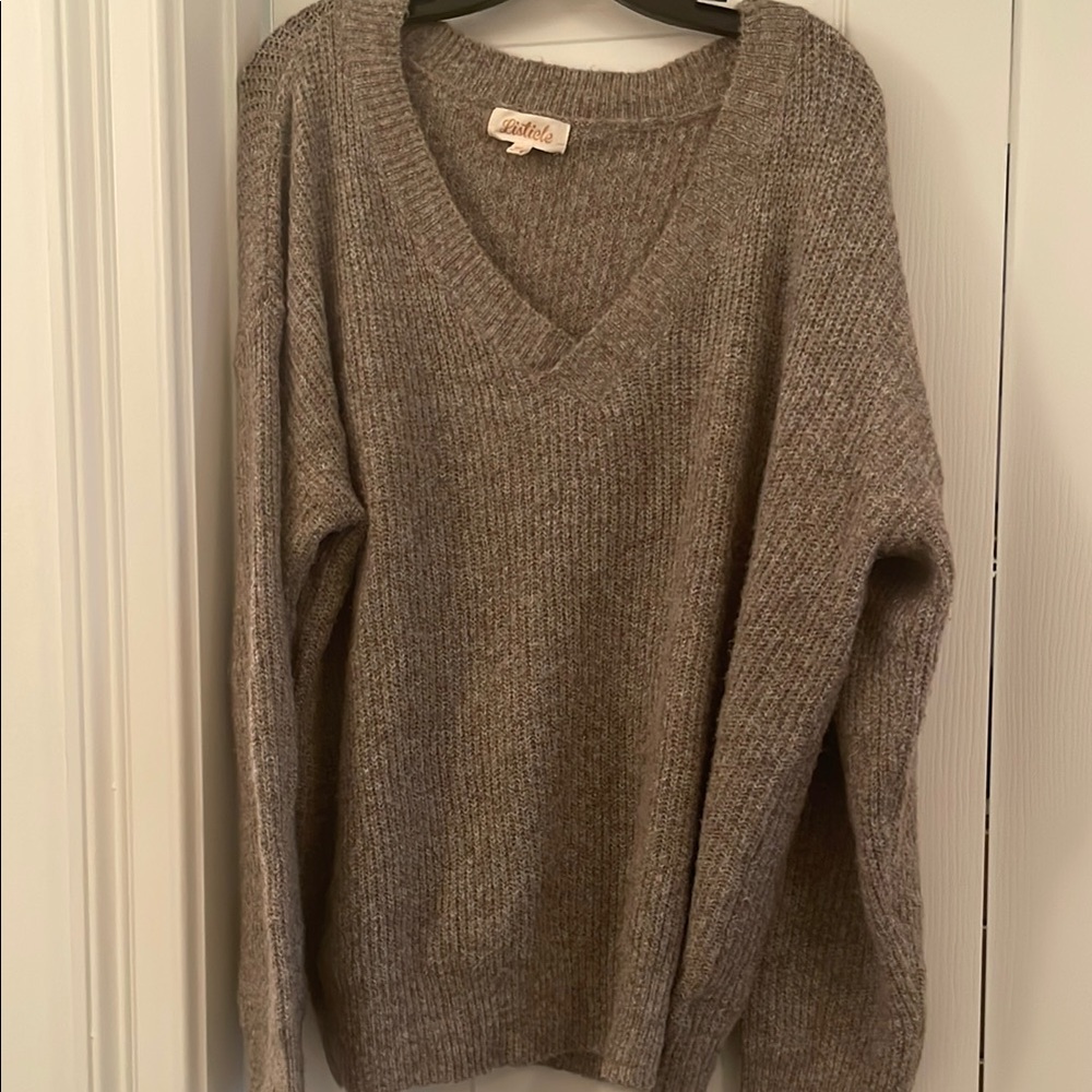 Soft Knit V-Neck Sweater